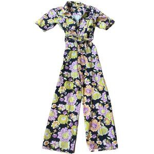 Asos Design Floral Retro Jumpsuit Size US Size 6
